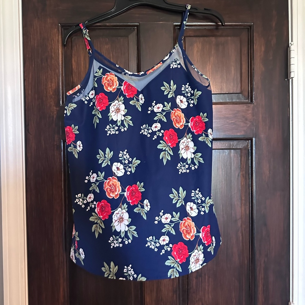 Floral Navy Camisole Top